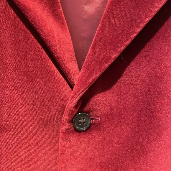 Ralph Lauren Boys Dark Red Velvet Button Vest Size 14R NWT Holiday kids - Picture 5 of 10